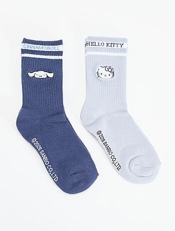 Lot de 2 chaussettes fantaisies 'Hello Kitty'