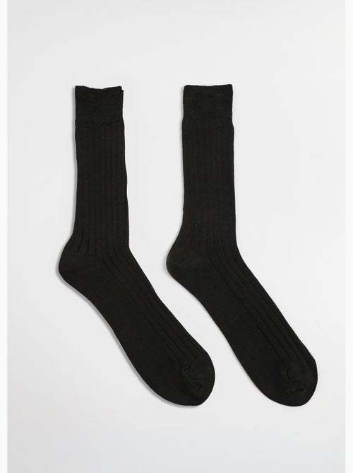 Lot de 2 Chaussettes fil d'Écosse pur coton - AFIBEL - Kiabi