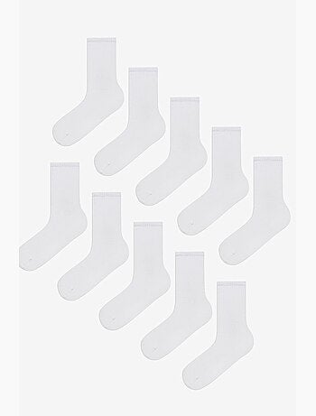 Lot de 2 chaussettes homme basic mi-mollet penti