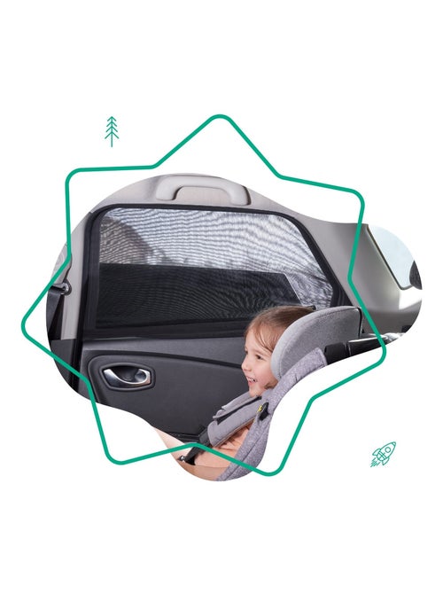 Lot de 2 Chaussettes Pare-Soleil Voiture 'Badabulle' - Kiabi