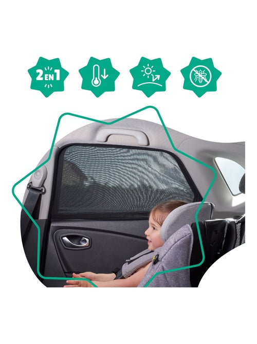 Lot de 2 Chaussettes Pare-Soleil Voiture 'Badabulle' - Kiabi