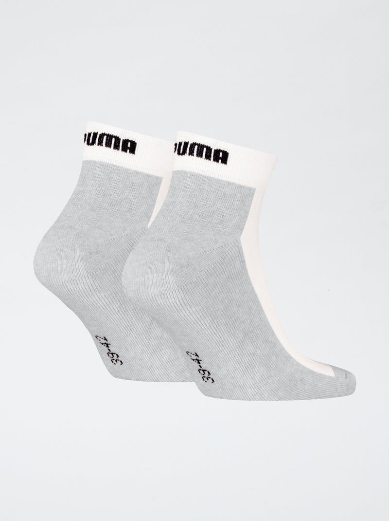 Lot de 2 chaussettes 'Puma' Blanc - Kiabi