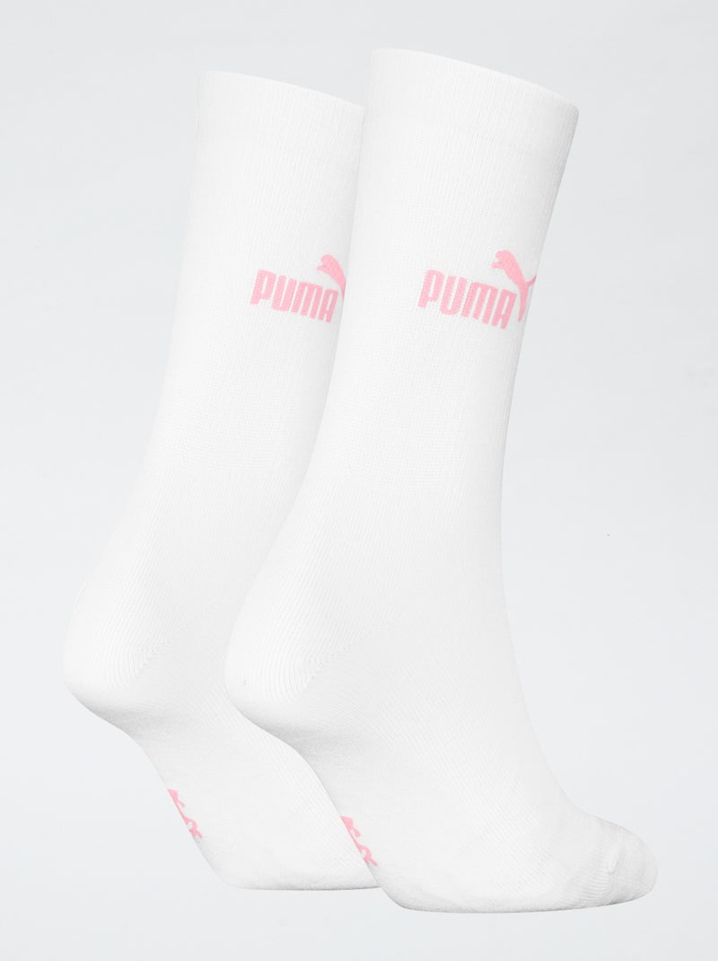 Lot de 2 chaussettes 'Puma' Blanc - Kiabi