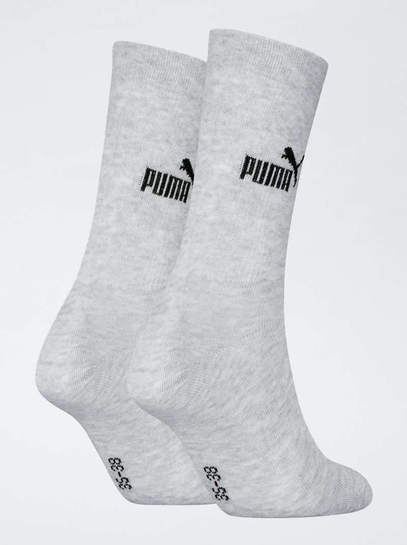 Lot de 2 chaussettes 'Puma' Gris - Kiabi