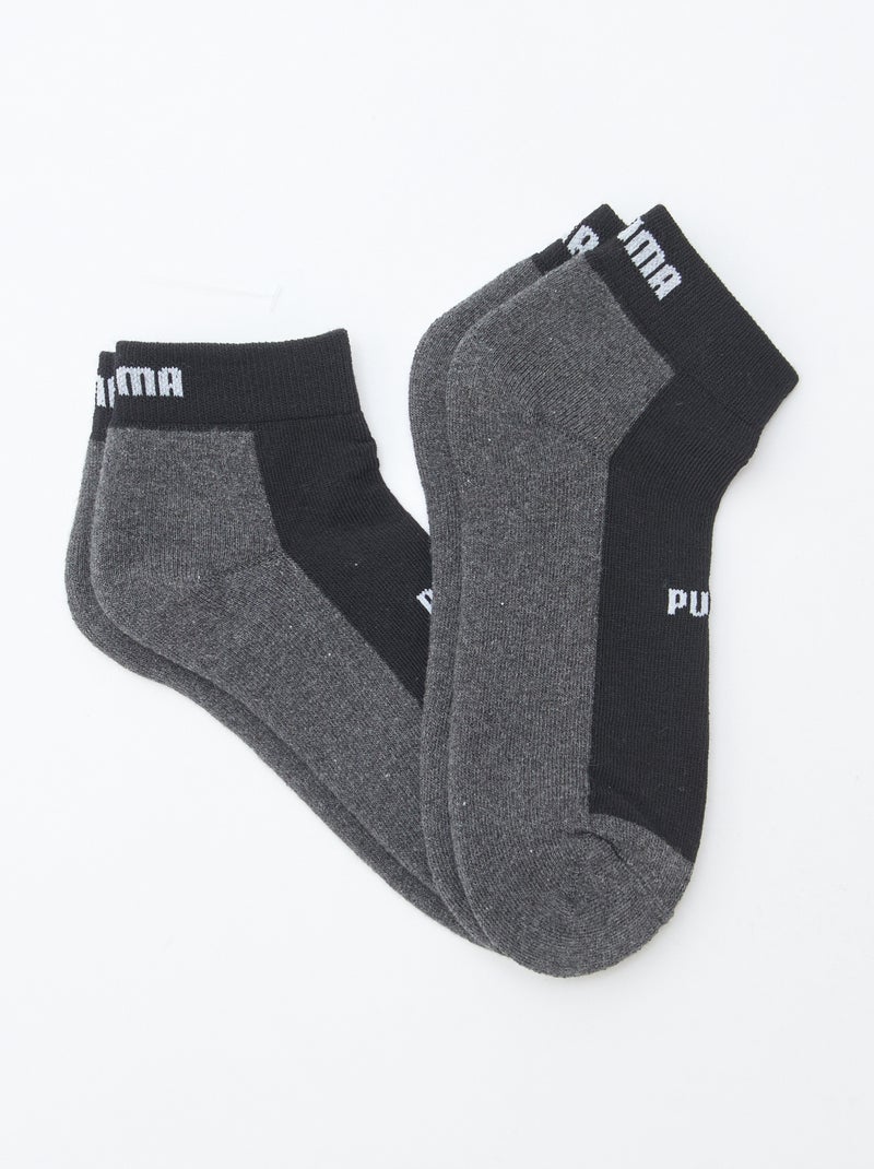 Lot de 2 chaussettes 'Puma' Noir - Kiabi
