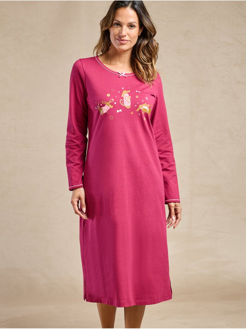 Lot de 2 chemises de nuit - DAXON Blanc/Rouge - Kiabi