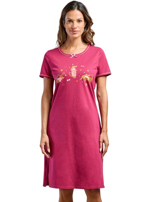 Lot de 2 chemises de nuit courtes - DAXON - Kiabi Lot de 2 chemises de nuit courtes - DAXON - Kiabi