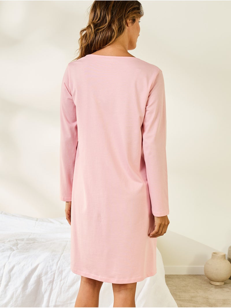 Lot de 2 chemises de nuit forme t-shirt - DAXON Vert/Rose - Kiabi