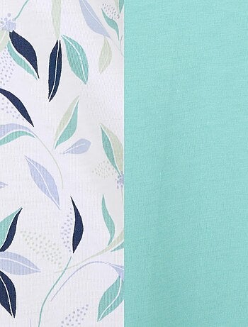 Lot de 2 chemises de nuit jersey pur coton peigné - Damart