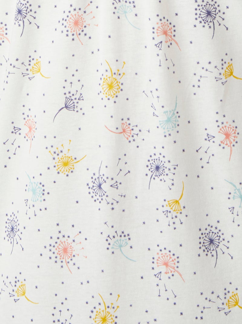 Lot de 2 chemises de nuit jersey pur coton peigné - Damart Bleu - Kiabi