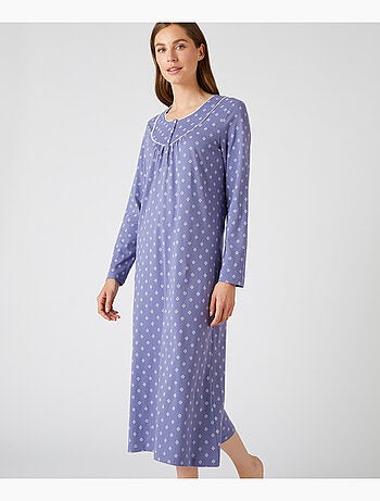 Lot de 2 chemises de nuit jersey pur coton peigné - Damart