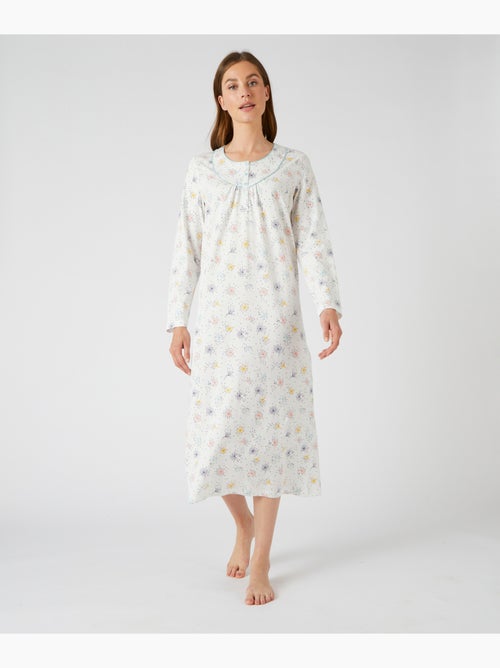 Lot de 2 chemises de nuit jersey pur coton peigné - Damart - Kiabi