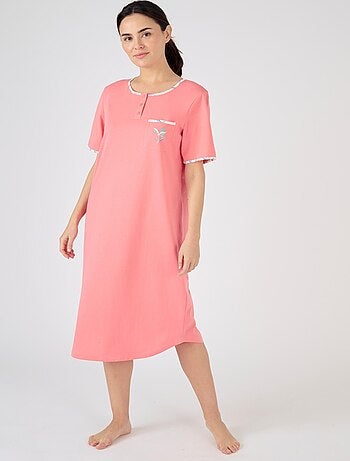 Lot de 2 chemises de nuit jersey pur coton peigné - Damart