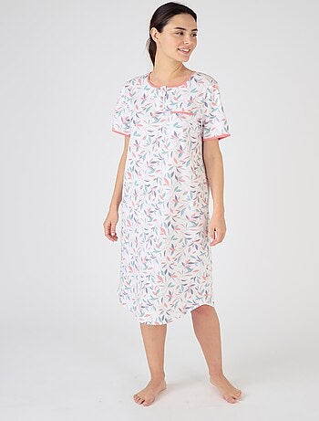 Lot de 2 chemises de nuit jersey pur coton peigné - Damart