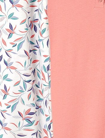 Lot de 2 chemises de nuit jersey pur coton peigné - Damart