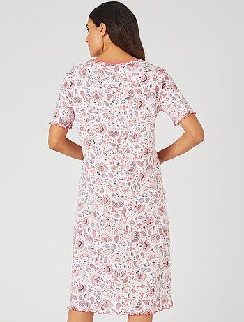 Lot de 2 chemises de nuit jersey pur coton peigné - Damart