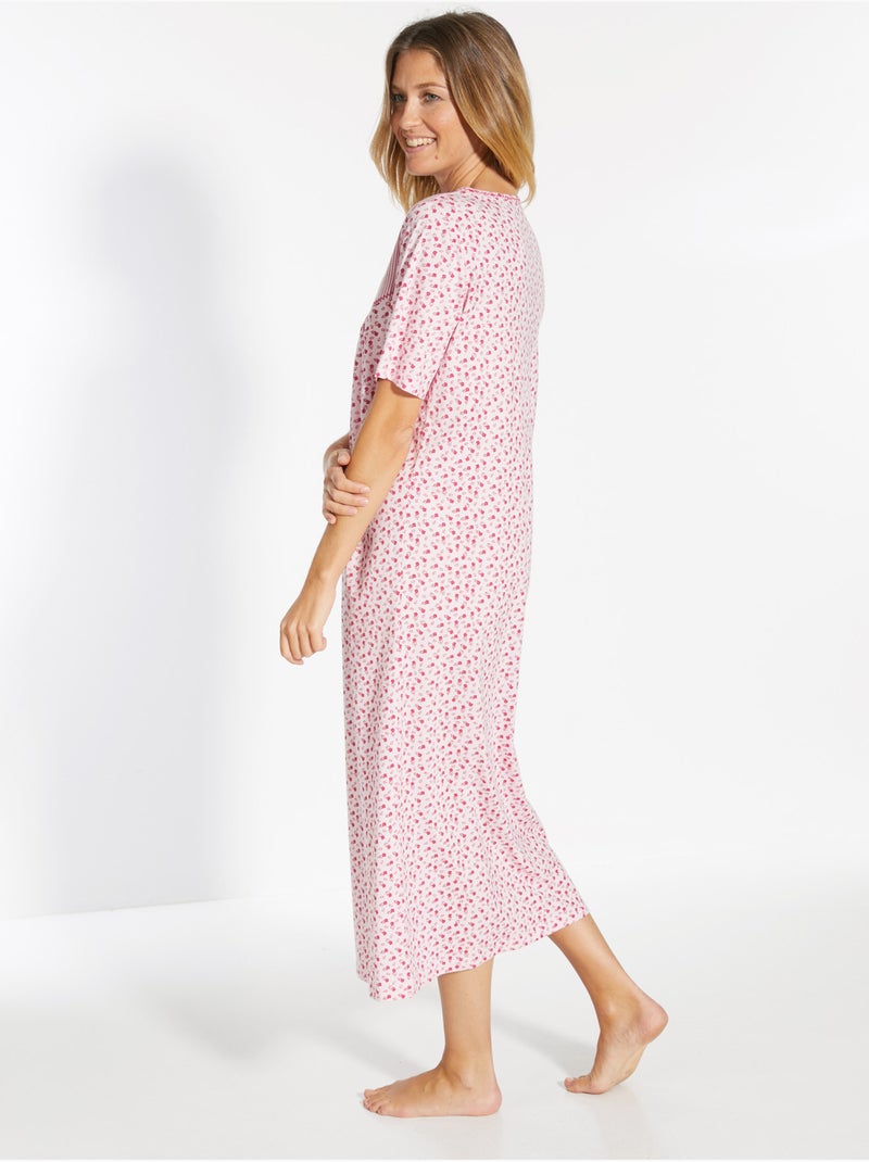 Lot de 2 chemises de nuit manches longue - DAXON Rose/Multicolore - Kiabi