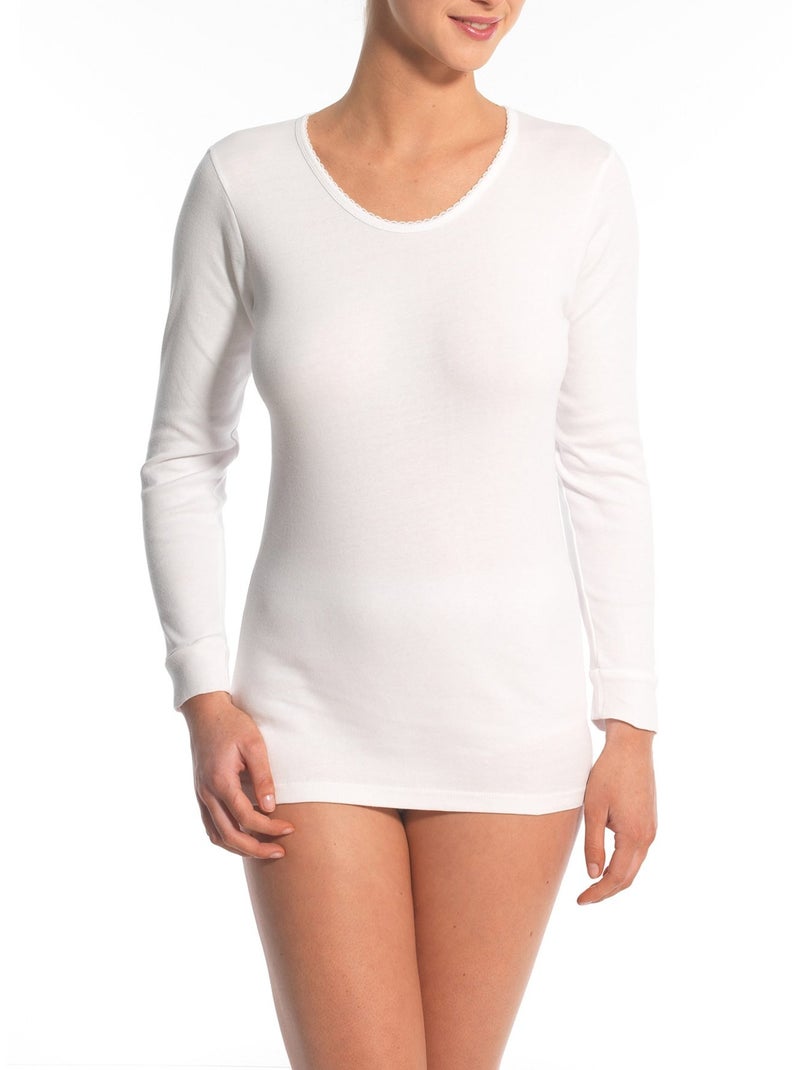 Lot de 2 chemises manches longues - DAXON Blanc Blanc - Kiabi