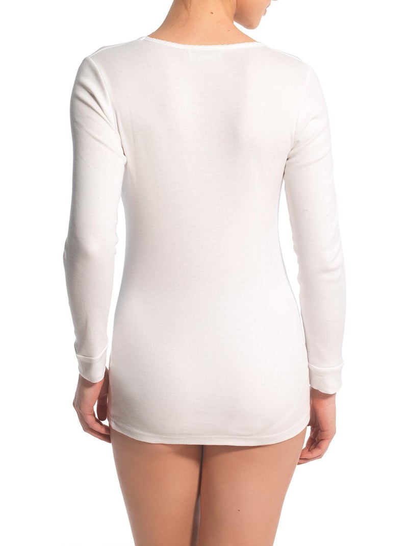 Lot de 2 chemises manches longues - DAXON Blanc Blanc - Kiabi