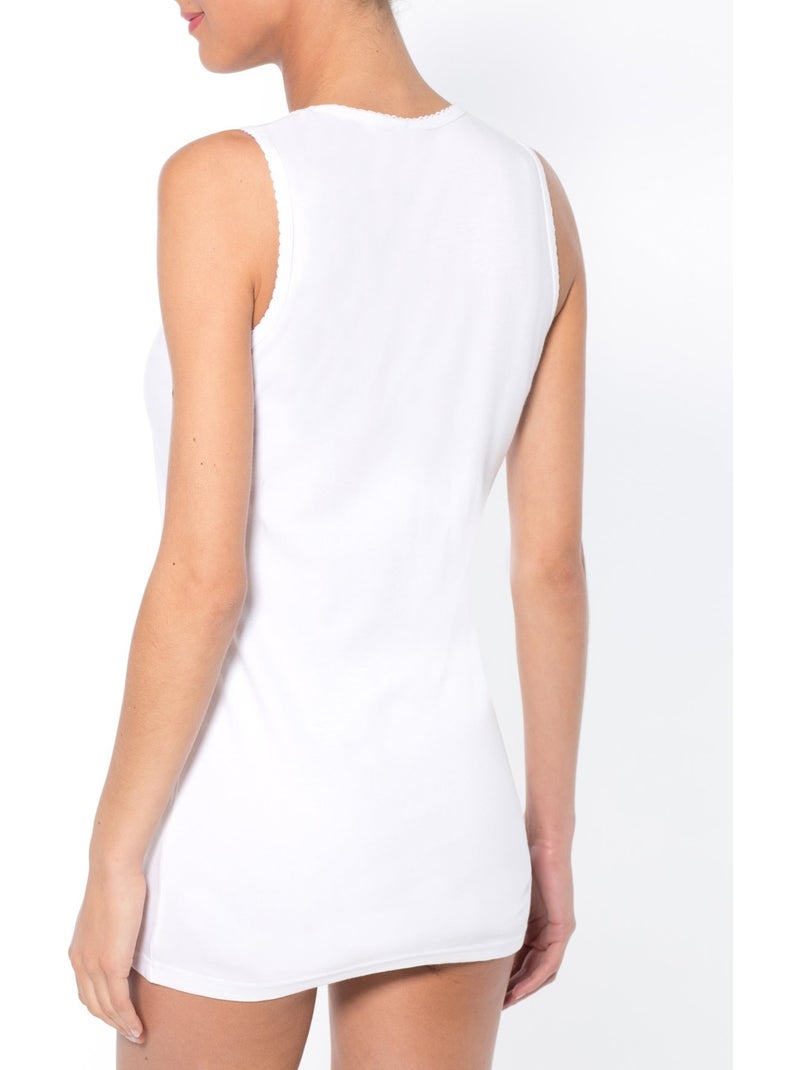 Lot de 2 chemises sans manches - DAXON Blanc Blanc - Kiabi