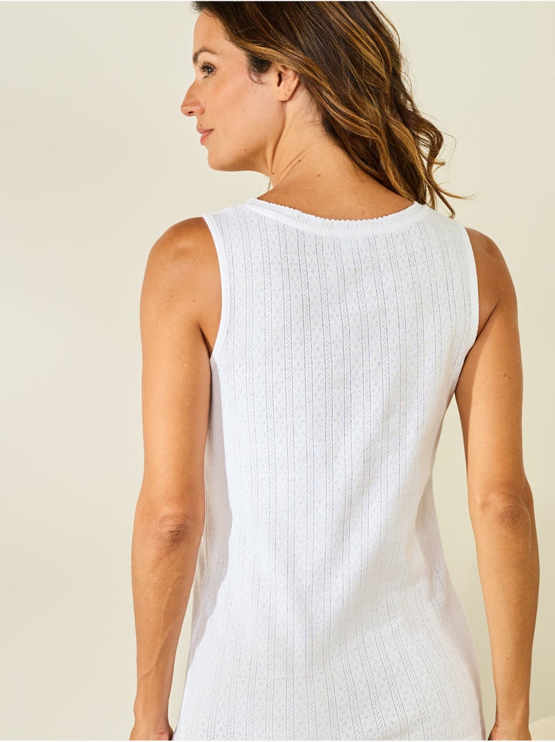 Lot de 2 chemises sans manches - daxon Rose/Blanc - Kiabi