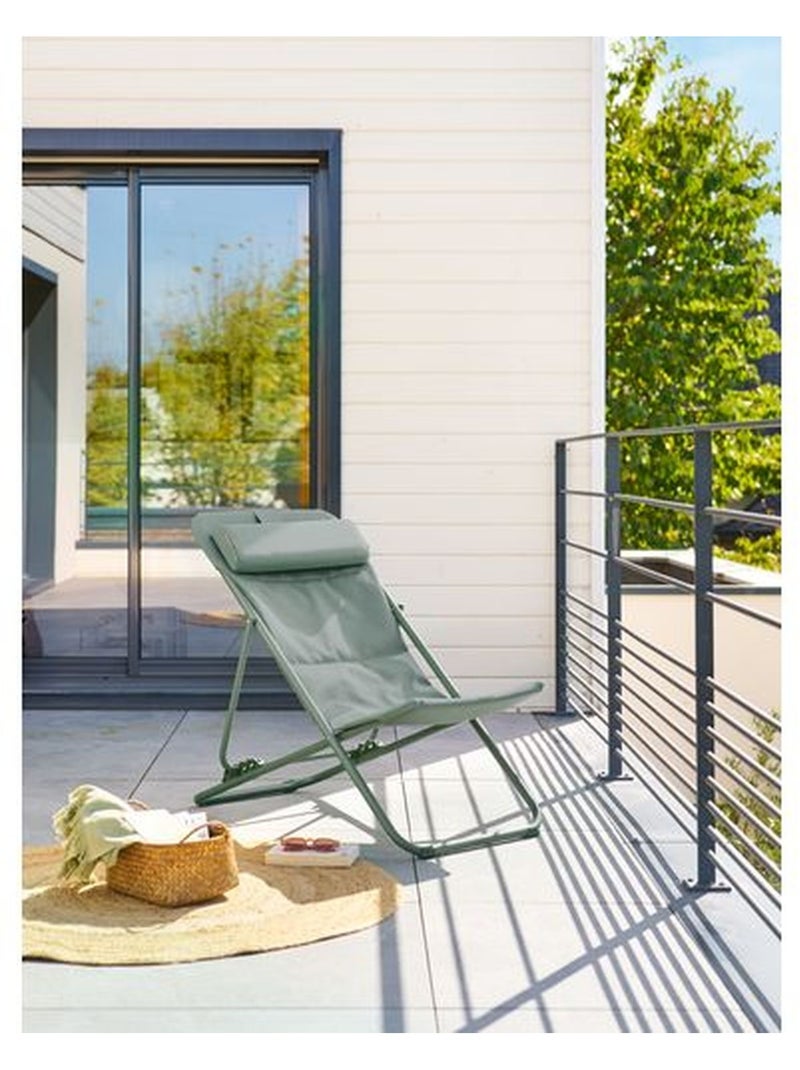 Lot de 2 chiliennes de jardin pliante MIRAEL Vert - Kiabi