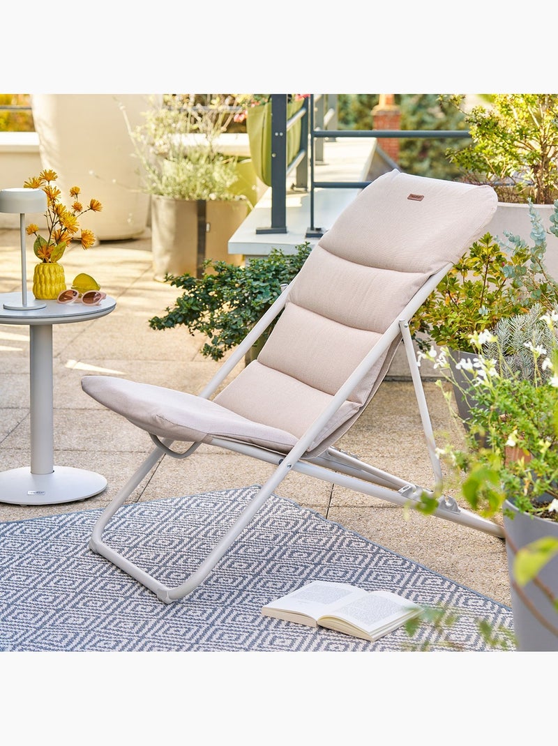 Lot de 2 chiliennes de jardin pliante NILLIA Beige - Kiabi