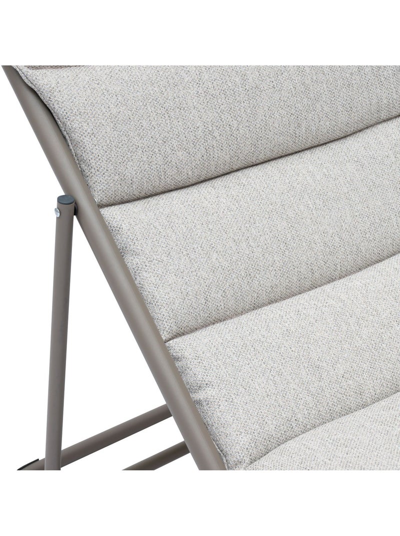 Lot de 2 chiliennes de jardin pliante NILLIA Gris clair - Kiabi