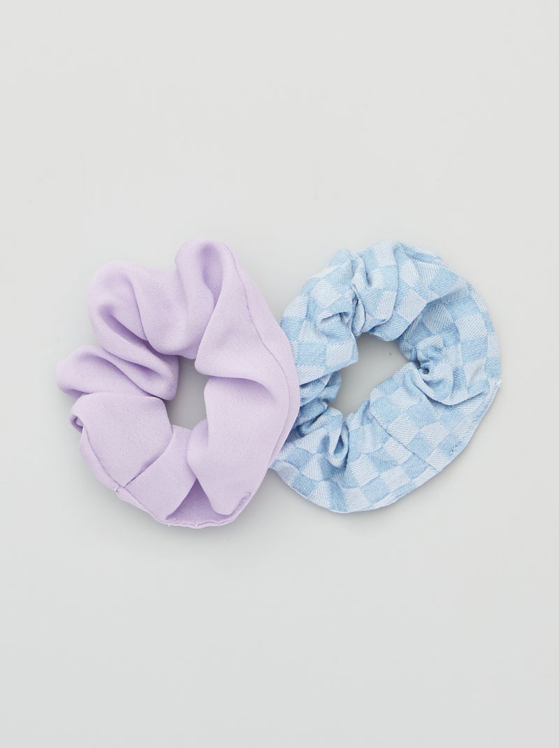 Lot de 2 chouchous Bleu/violet - Kiabi