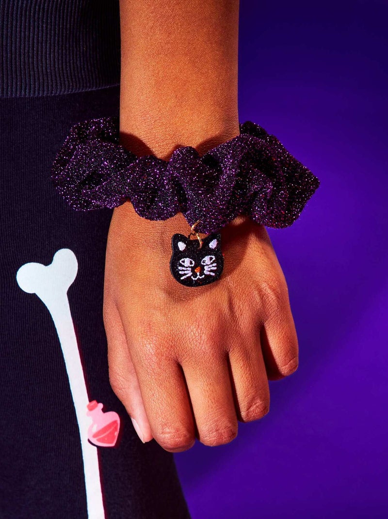 Lot de 2 chouchous 'Halloween' Noir/Violet - Kiabi
