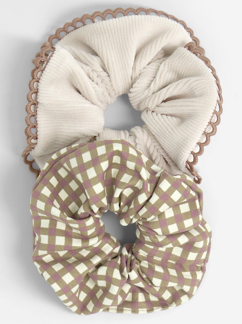 Lot de 2 chouchous Marron - Kiabi