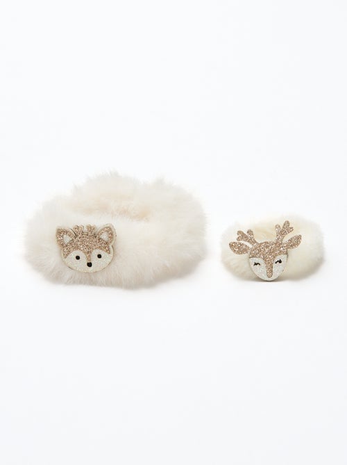 Lot de 2 chouchous Noël fluffly - Kiabi