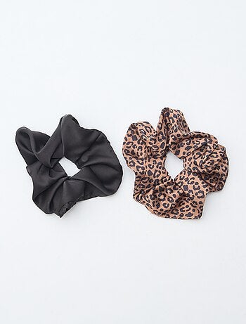 Lot de 2 chouchous satinés
