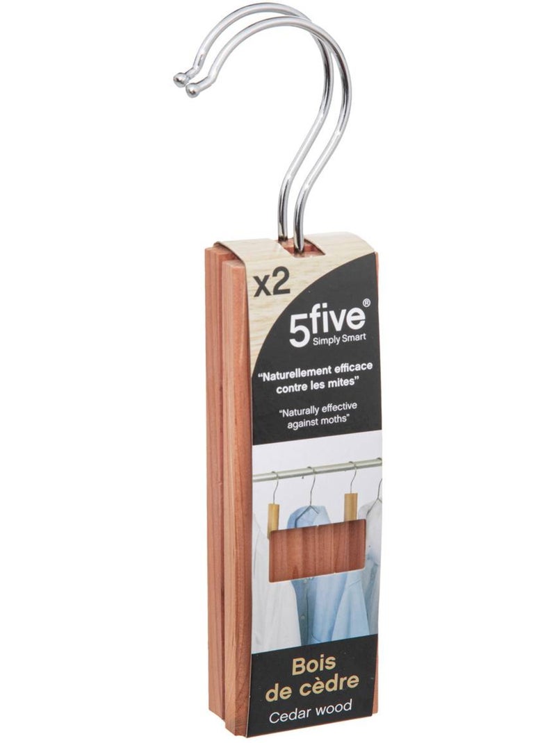 Lot de 2 cintres antimites hang' protect Marron - Kiabi