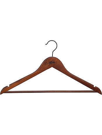 Lot de 2 cintres en bois foncé hang'up