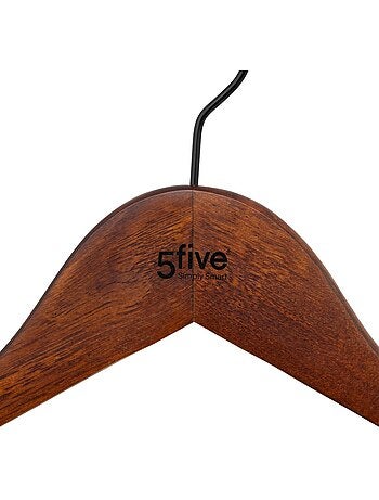 Lot de 2 cintres en bois foncé hang'up