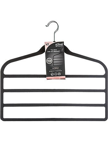Lot de 2 cintres pour pantalon en feutrine hang' pant