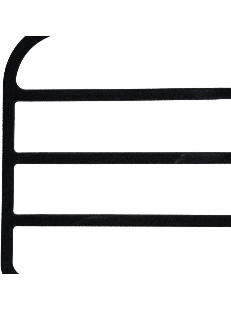 Lot de 2 cintres pour pantalon en feutrine hang' pant Noir - Kiabi