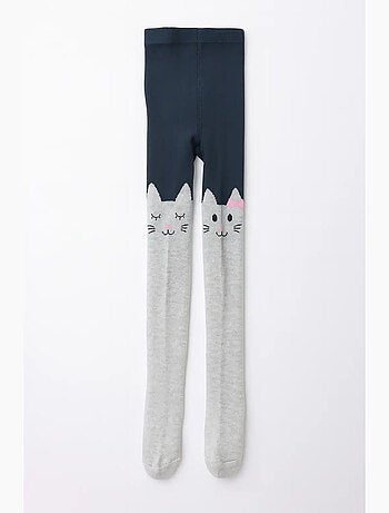 Lot de 2 Collants Chat Enfants Fille