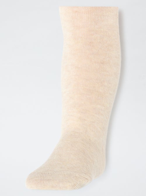 Lot de 2 collants chaud jersey - Kiabi