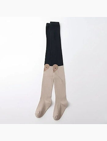 Lot de 2 Collants Coeur Enfants Fille