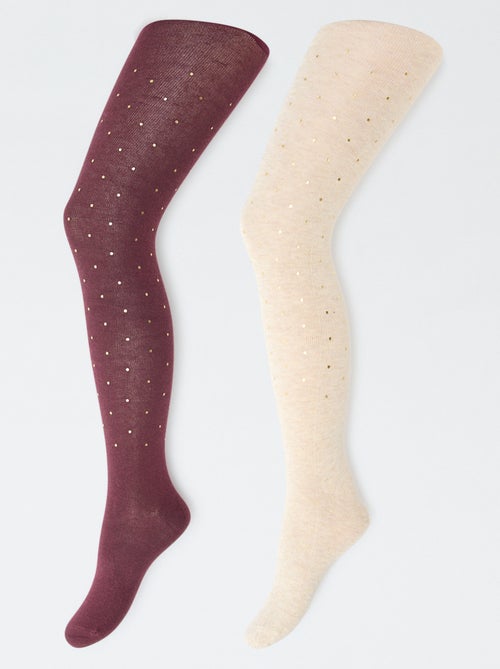 Lot de 2 collants 'cœur' - Kiabi