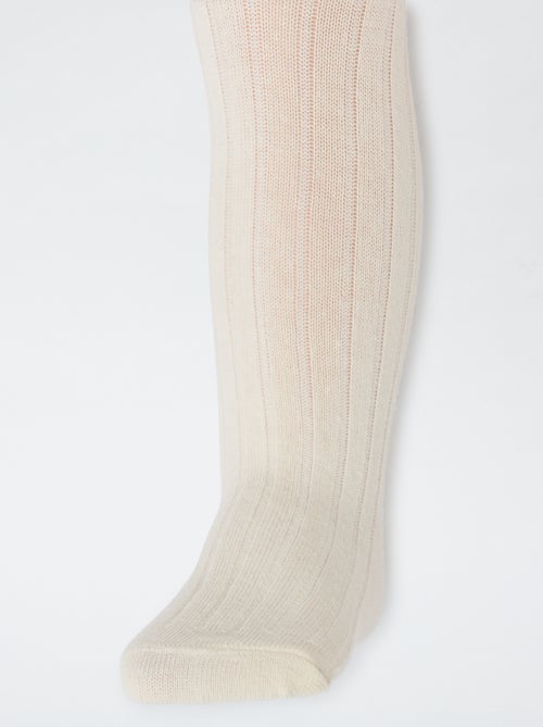 Lot de 2 collants côtelés chauds - Kiabi