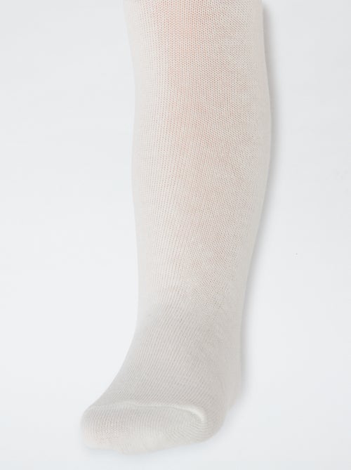 Lot de 2 collants en jersey uni - Kiabi