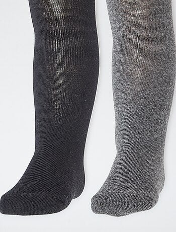 Lot de 2 collants en jersey uni