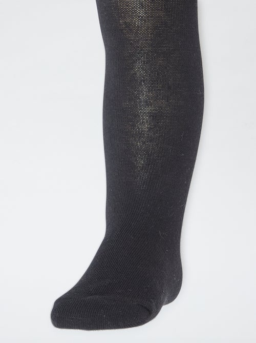 Lot de 2 collants en jersey uni - Kiabi