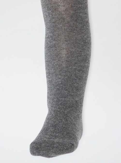 Lot de 2 collants en jersey uni - Kiabi