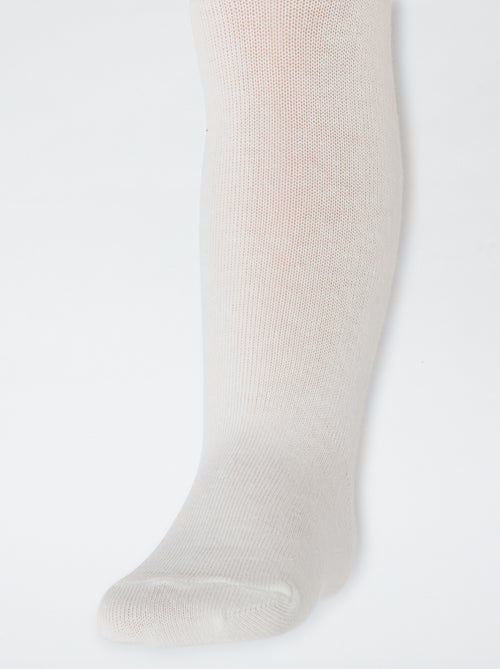 Lot de 2 collants en jersey uni - Kiabi