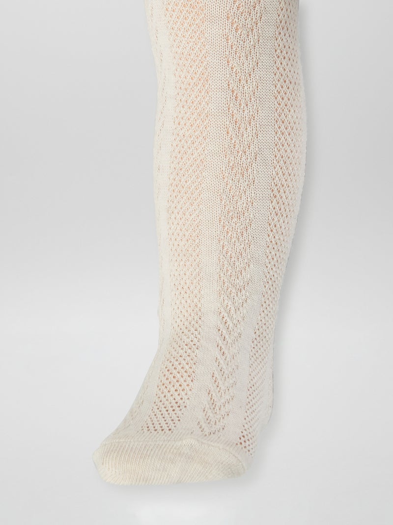 Collants Ecru Bébé Fille | La Halle