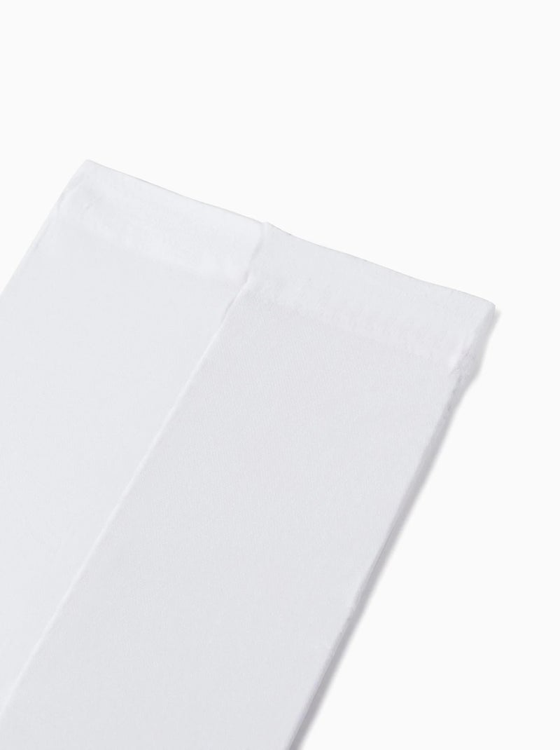 Lot de 2 Collants en Microfibre 40 Den Blanc - Kiabi